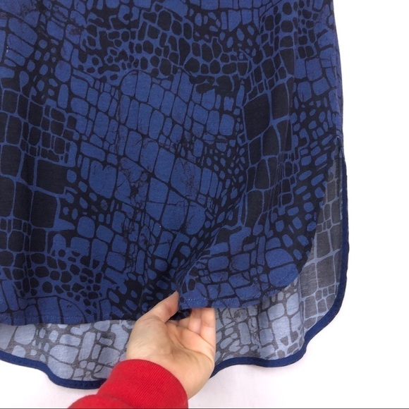 Vince snake print navy black tank - Picture 4 of 8